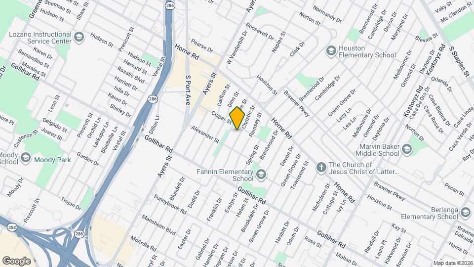 4309 Christie St Map and Location Details