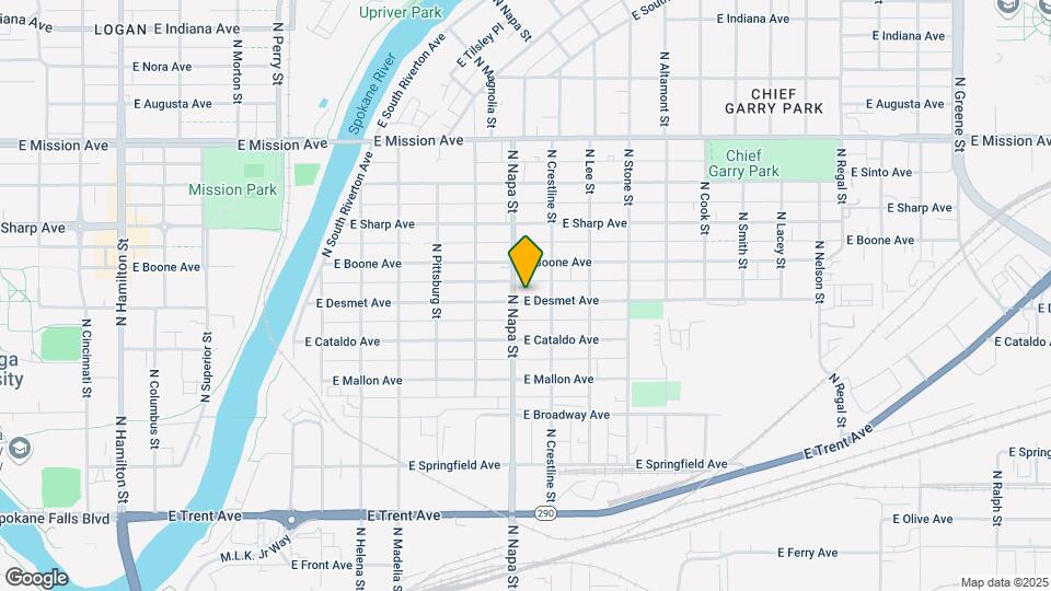 2015-2015 E Desmet Ave Mapa y Detalles de la Ubicación