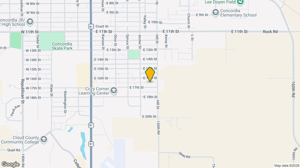 625 E 17th St Mapa y Detalles de la Ubicación