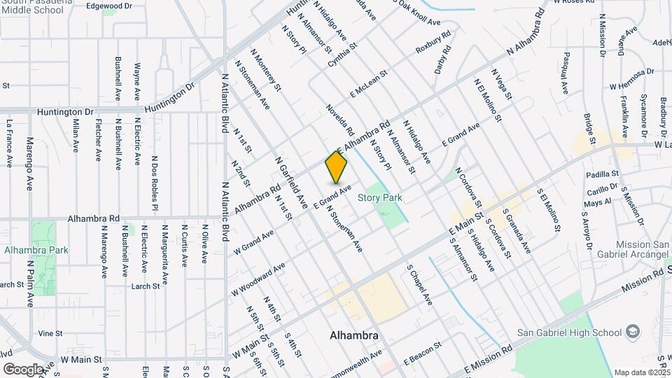 405 N Monterey St Map and Location Details