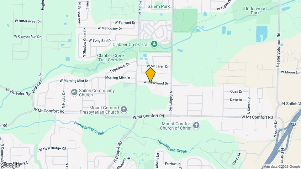3593 W Clearwood Dr Map and Location Details