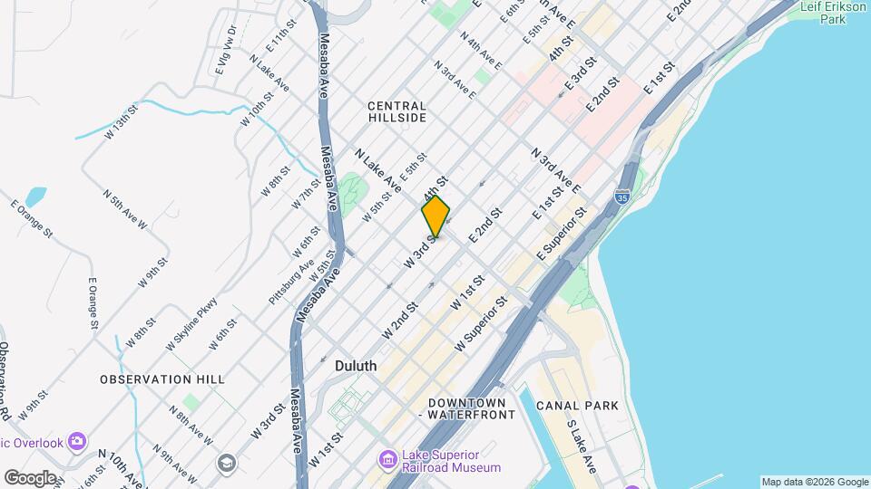 817-1/2 W 3rd St Map and Location Details