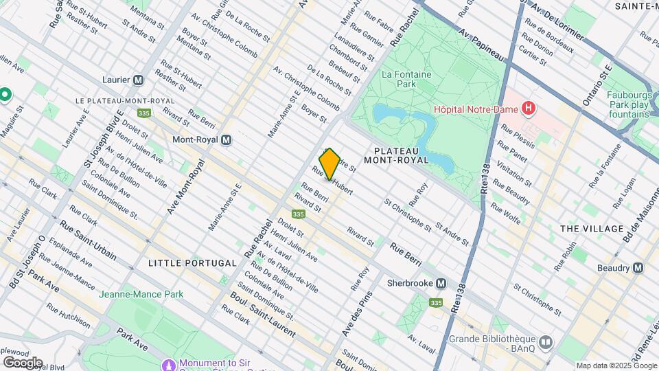 4080-4090 Saint-Hubert Rue Map and Location Details