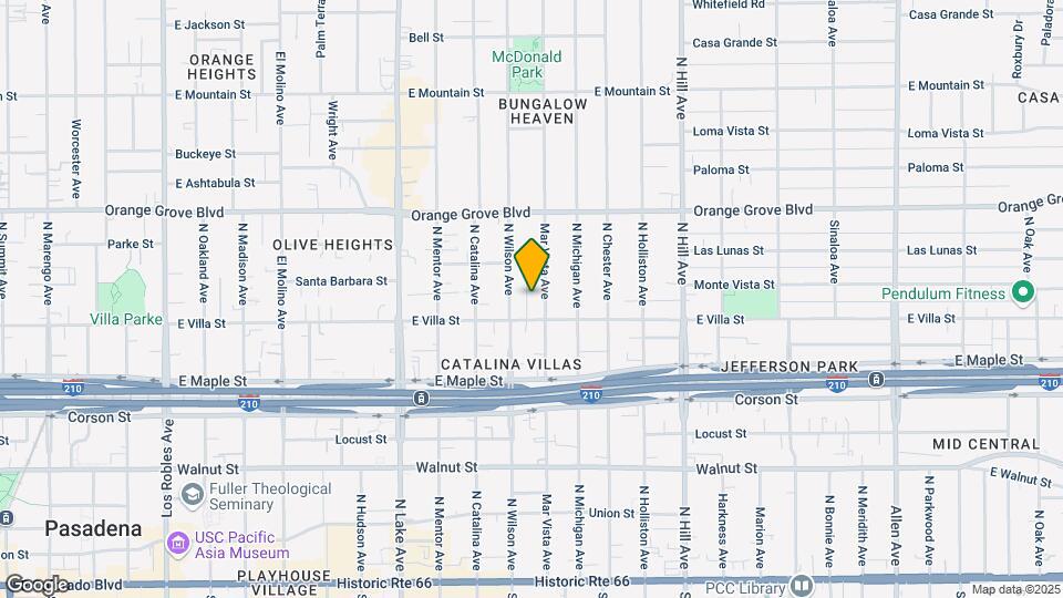 519 N Mar Vista Ave Map and Location Details