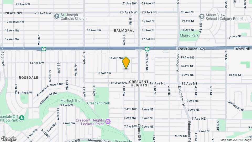 1404 1 St NW Map and Location Details