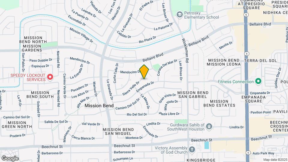 15427 Sierra Valle Dr Map and Location Details