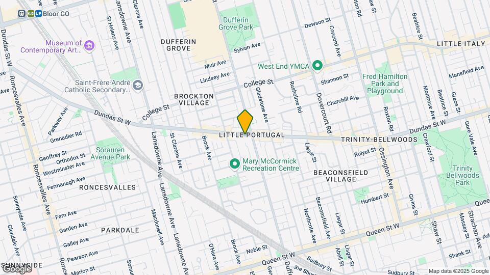 1505 Dundas St W Map and Location Details