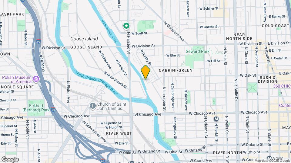 1015 N Riverwalk St Map and Location Details