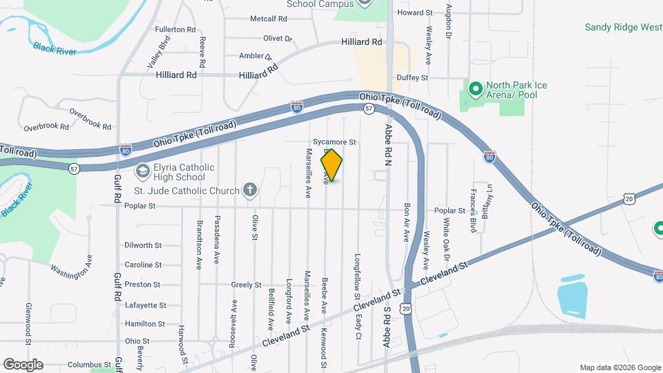 327 Beebe Ave Map and Location Details