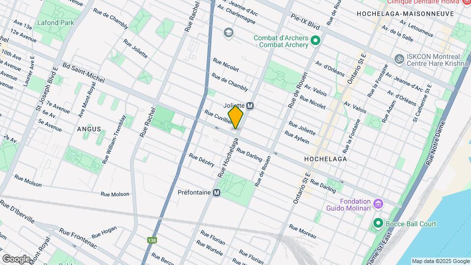 3405 Hochelaga Rue Map and Location Details