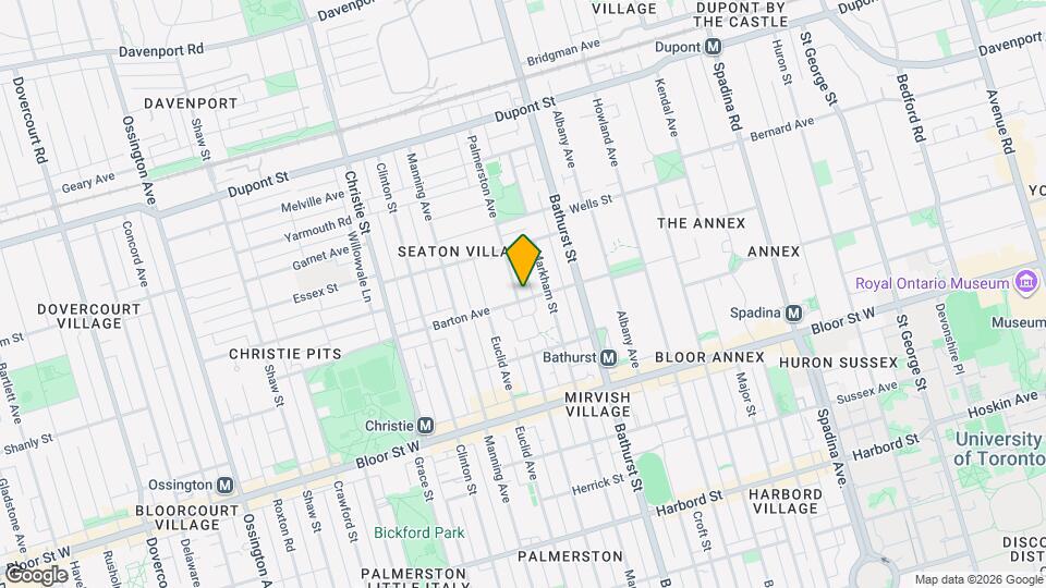 725 Palmerston Ave Map and Location Details