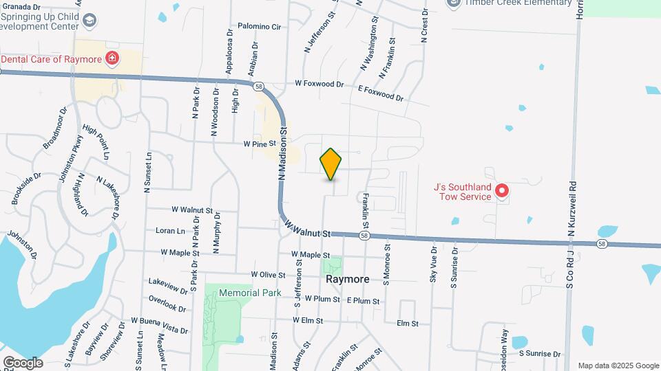 210 N Pointe Ln Map and Location Details