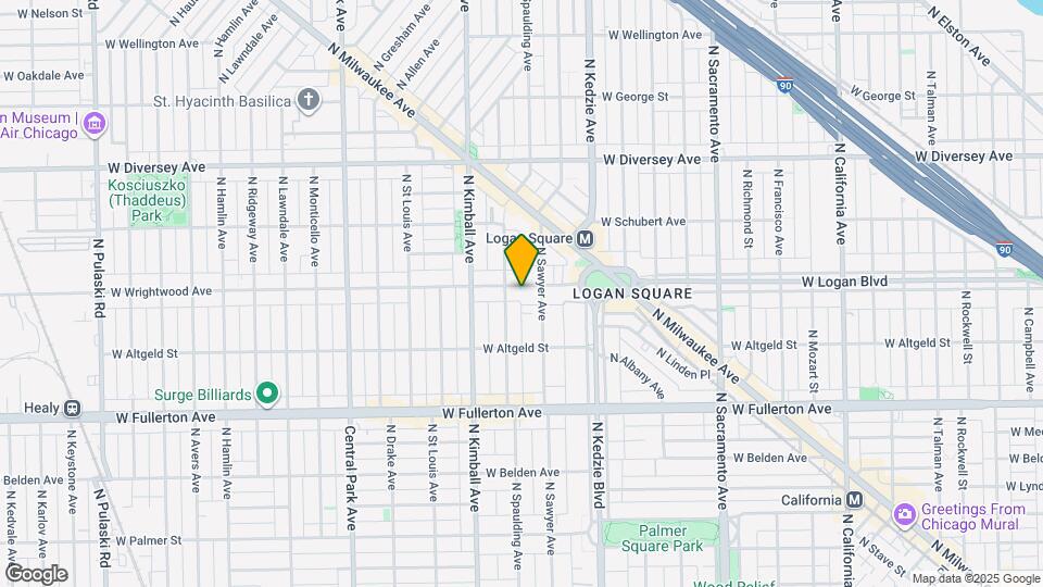 3273 W Wrightwood Ave, Unit 3257-2D Mapa y Detalles de la Ubicación