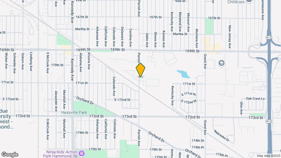 7039 Parrish Ave Map and Location Details