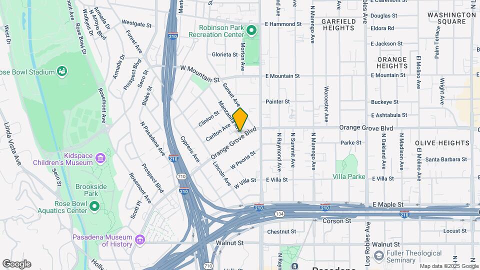 877 N Orange Grove Blvd Map and Location Details