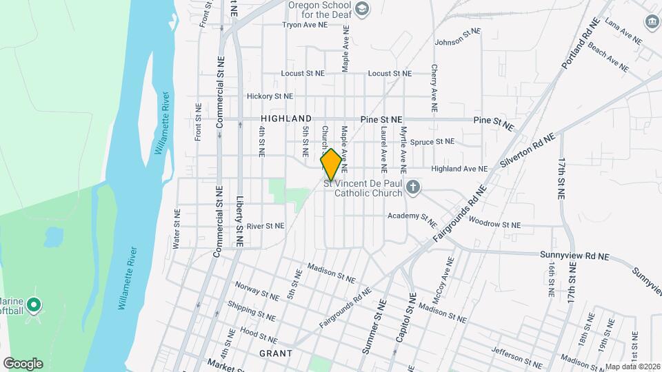 647 Columbia St NE Map and Location Details