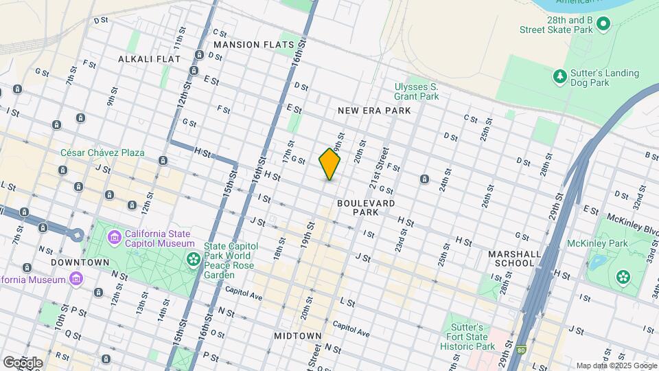 719 19th St Map and Location Details