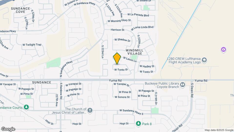 22247 W Hadley St Map and Location Details