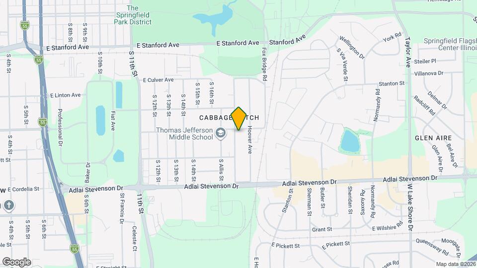 3004 S Woodward St Map and Location Details