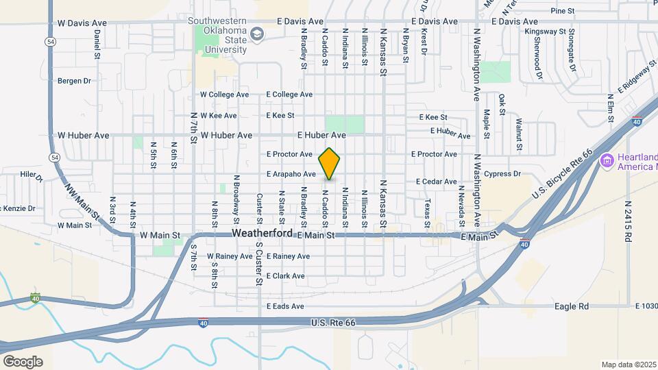 312 N Caddo St Map and Location Details