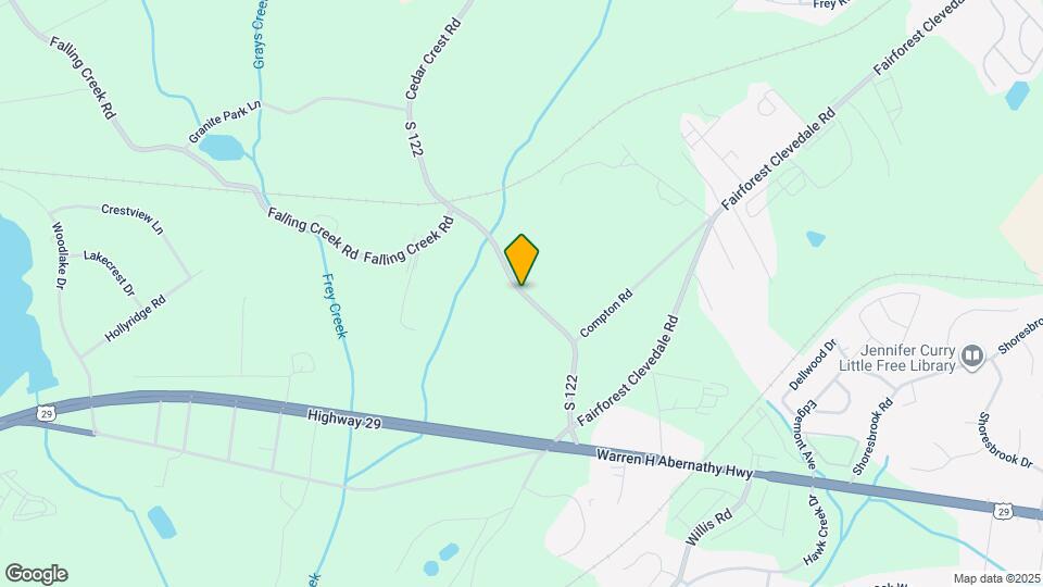229 Cedar Crest Rd Map and Location Details