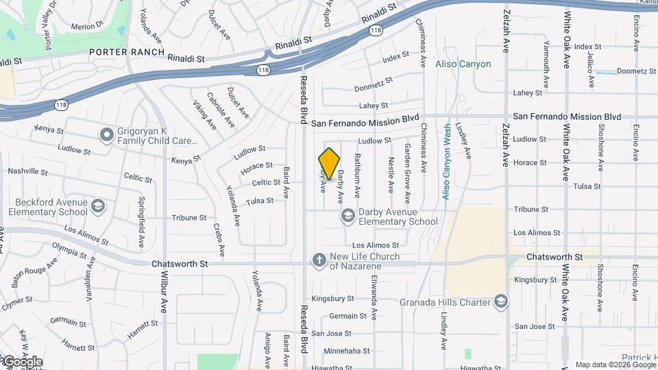 10914 Canby Ave Map and Location Details