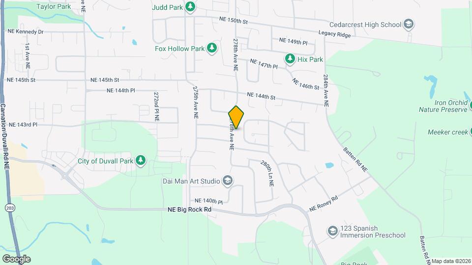 14238 278th Ave NE Map and Location Details