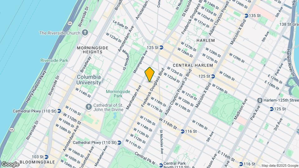 304 W 120th St Map and Location Details