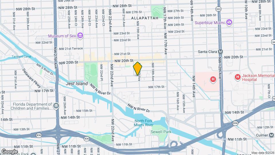 1820 NW 19th Ave Map and Location Details