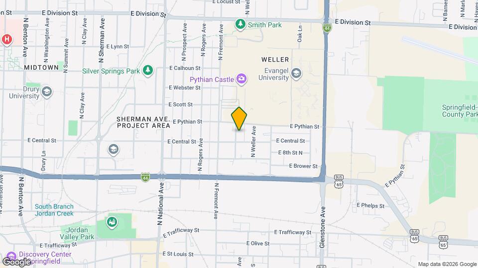 916 N Pickwick Ave Map and Location Details