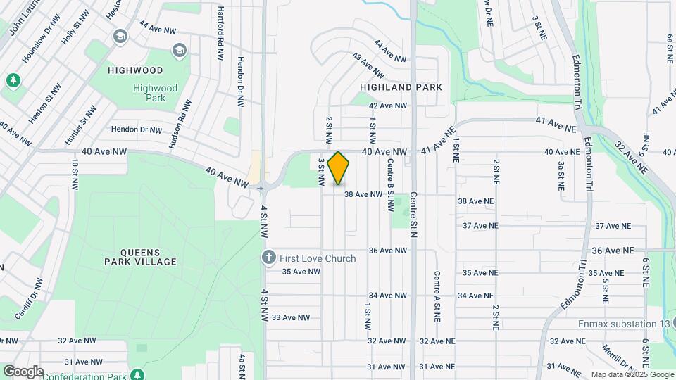 3903 2 St NW Map and Location Details