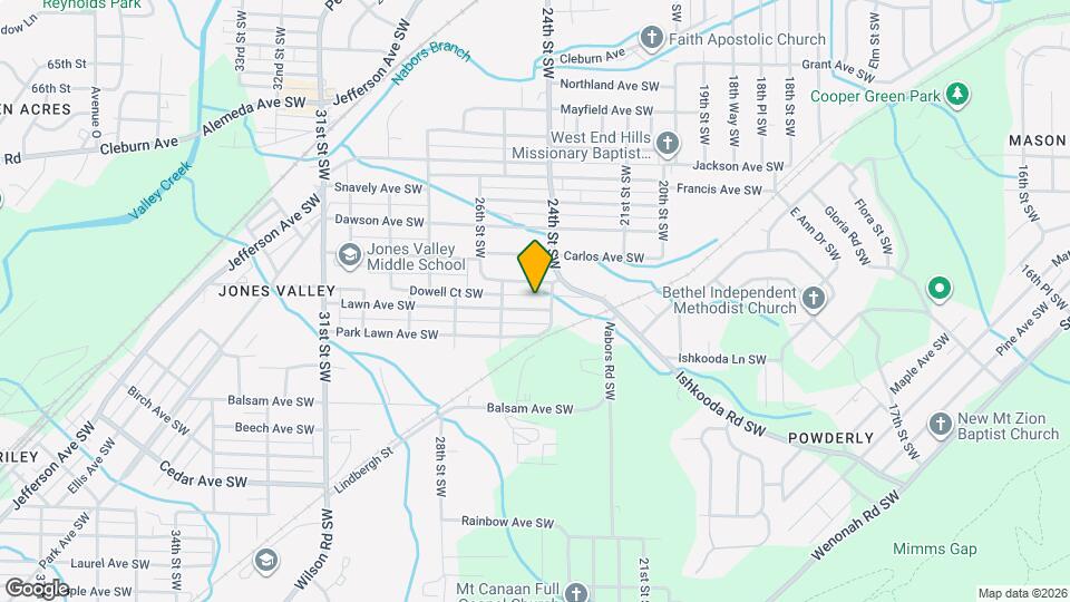 2412 Lawn Ave SW Map and Location Details