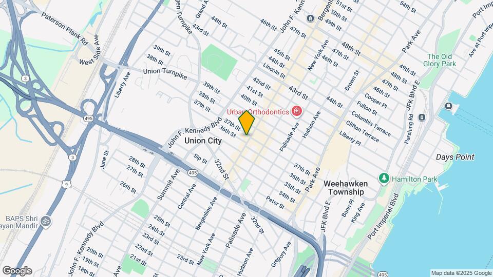3605 Bergenline Ave, Unit F Mapa y Detalles de la Ubicación