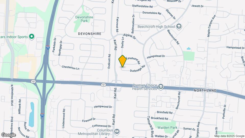 1644 Durbridge Rd Mapa y Detalles de la Ubicación