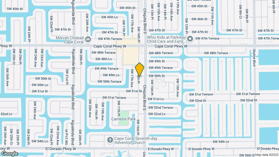 5003 SW 16th Pl Map and Location Details