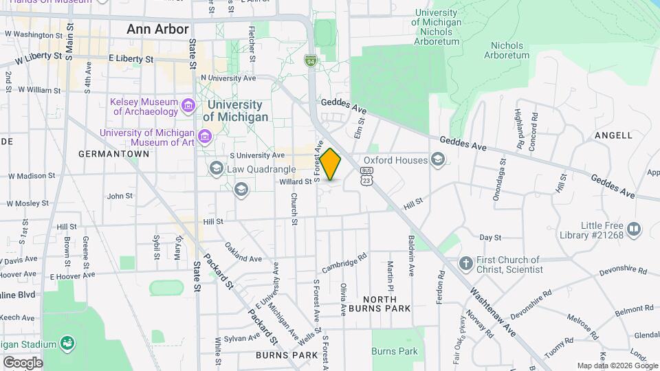 703 S Forest Ave Map and Location Details