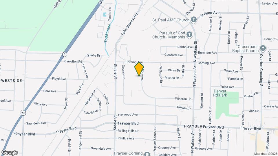 3585 Winston Dr Map and Location Details