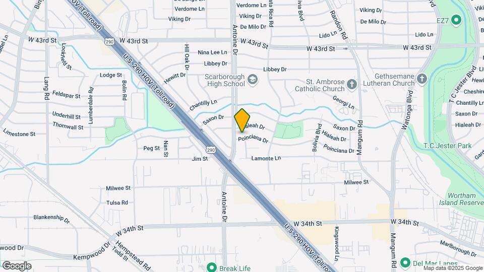 5418 Poinciana Dr Map and Location Details