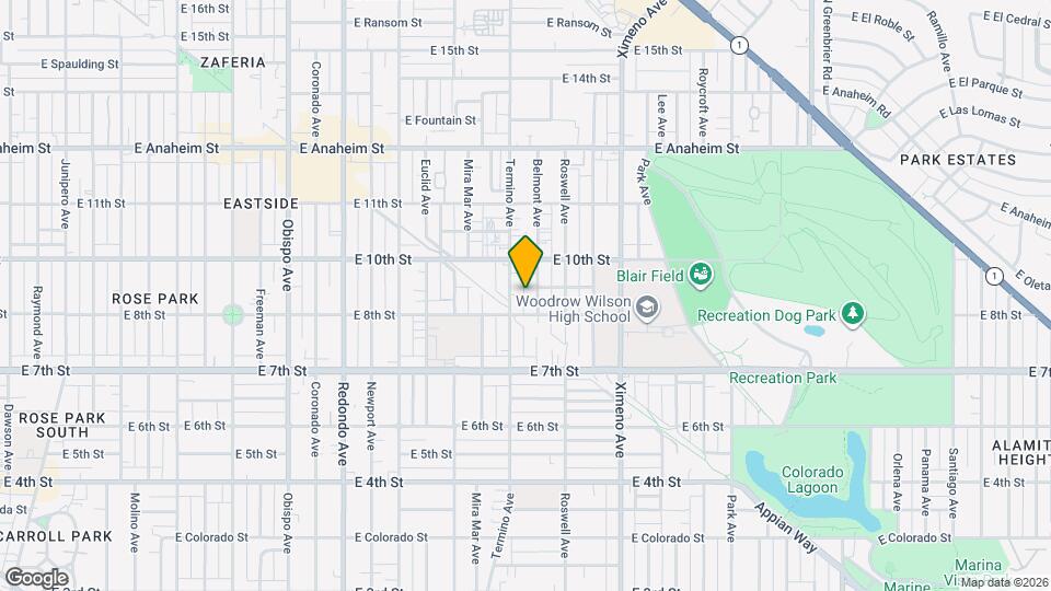 833 Belmont Ave Map and Location Details