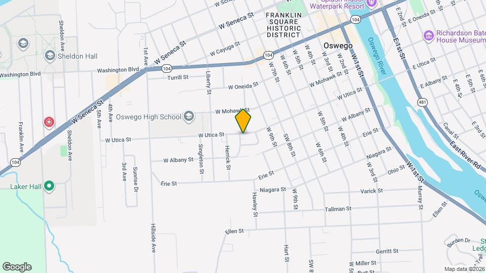 140 W Utica St, Unit 140 1/2 Upper Map and Location Details