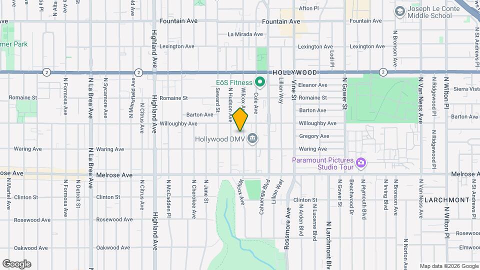 831 Wilcox Ave Map and Location Details