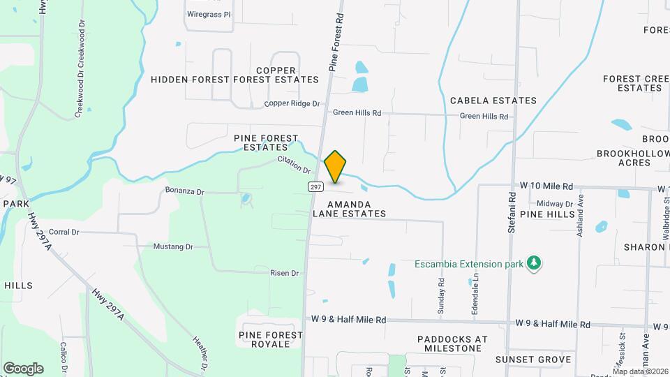 3318 Pine Forest Rd Map and Location Details