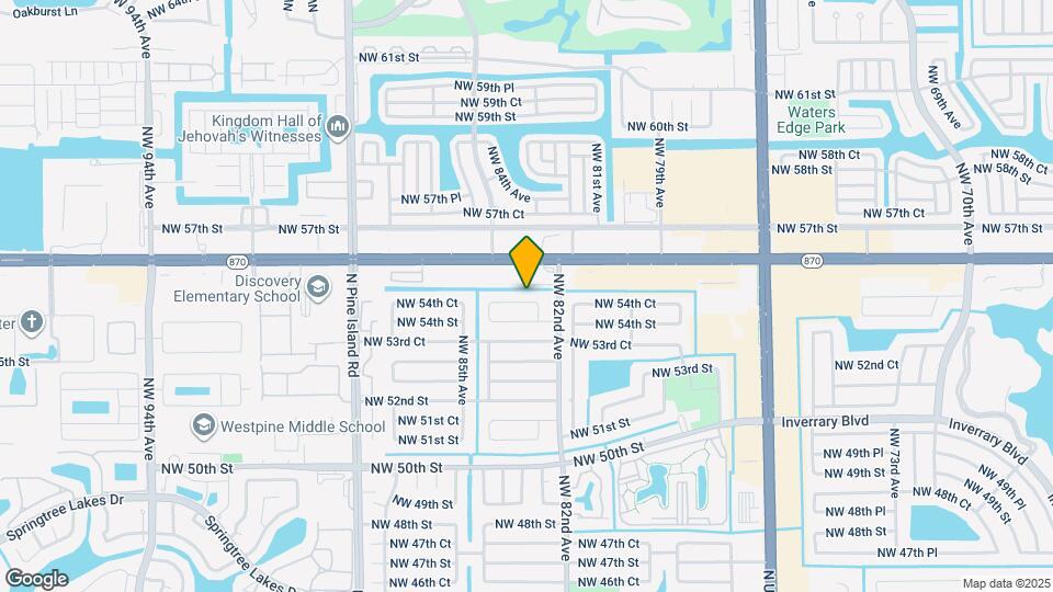 8241 NW 54th Ct Map and Location Details
