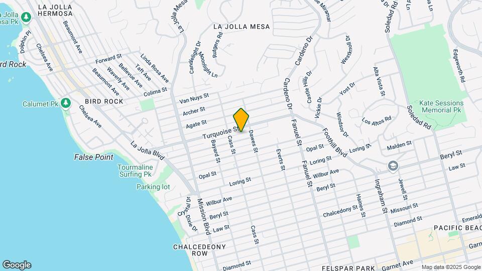 1044 Sapphire St Map and Location Details