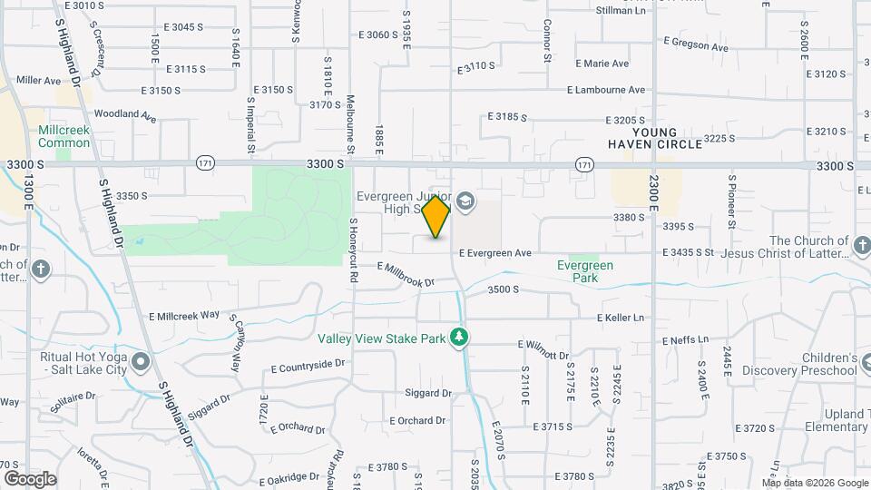 1977 E Evergreen Ave, Unit B Map and Location Details