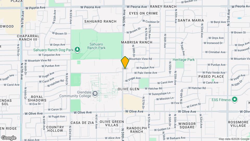 9632 N 58th Ln Mapa y Detalles de la Ubicación