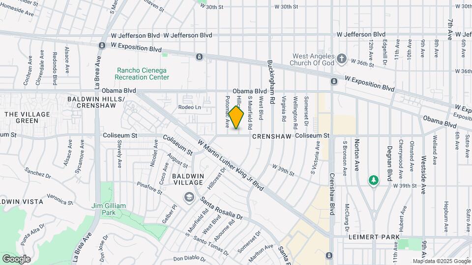 3751 Hillcrest Dr Map and Location Details