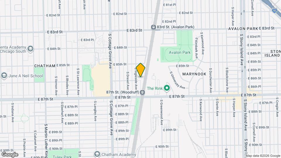950 E 86th St Map and Location Details
