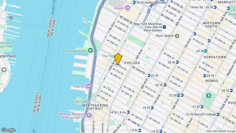 456 W 22nd St Map and Location Details