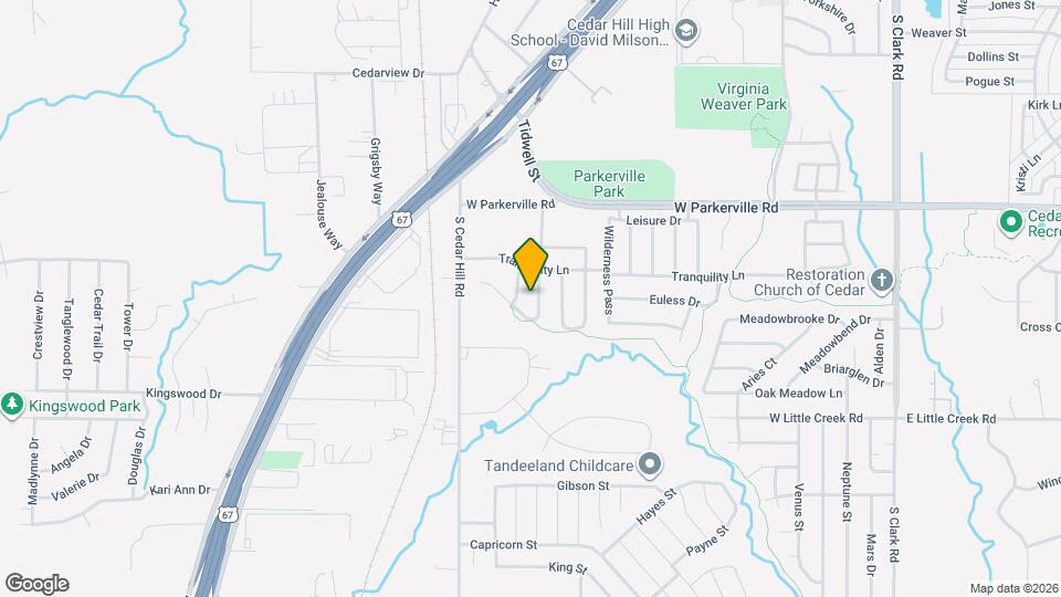 917 Red Oak Trails Map and Location Details